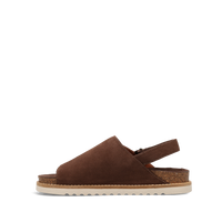WOMEN'S TAOS ABSTRACT SANDAL | CHOCOLATE SUEDE