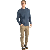 MEN'S FREE FLY BAMBOO FLEX LONG SLEEVE HENLEY | MIDNIGHT