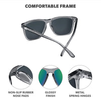 UNISEX KNOCKAROUND FAST LANES SPORT | CLEAR GREY / GREEN MOONSHINE