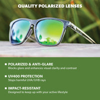 UNISEX KNOCKAROUND FAST LANES SPORT | CLEAR GREY / GREEN MOONSHINE