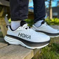 MEN'S HOKA BONDI 8 | WHITE / BLACK