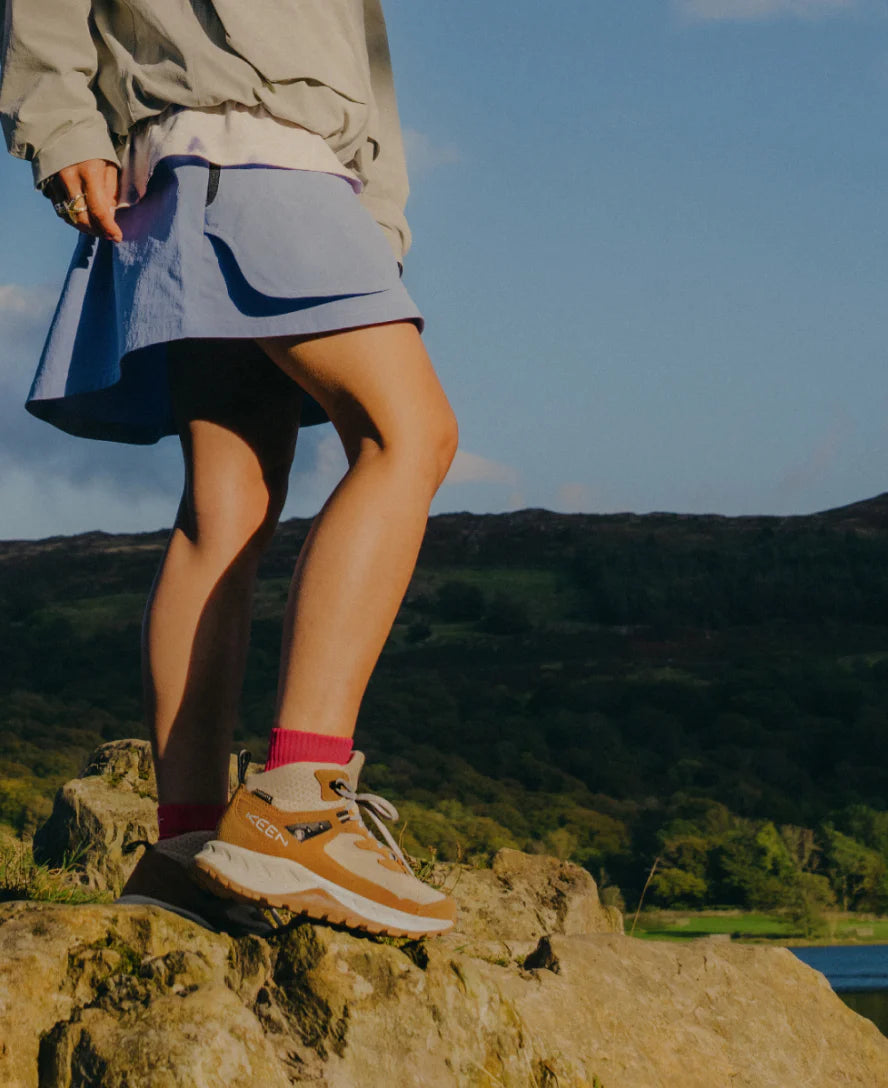 WOMEN'S KEEN HIGHTRAIL WATERPROOF HIKING BOOT | ALLOY / LICHEN