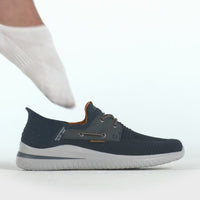 MEN'S SKECHERS SLIP-INS RELAXED DELSON 3.0-ROTH | NAVY
