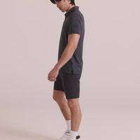 MEN'S SAXX DROPTEMP ALL DAY COOLING UPF PERFORMANCE POLO | CORAL RED HEATHER