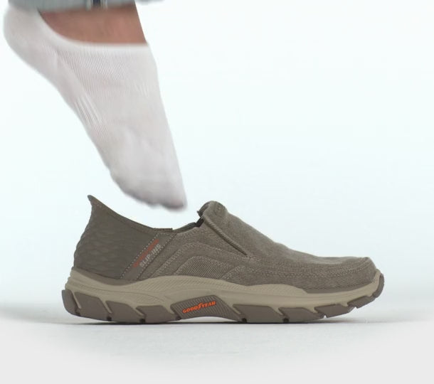 Skechers Hand Free Slip-Ins Relaxed Fit Respected Holmgren Shoes Taupe Men\'s 8 Skechers Slip-Ins Respected Holmgren Taupe Men main image 2
