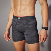 MEN'S SAXX MULTI-SPORT PERFORMANCE BOXER BRIEF 6" | REMOTE CAMO - FADED BLACK