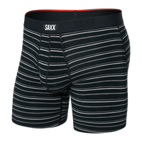 MEN'S SAXX VIBE XTRA SOFT COMFORT BOXER BRIEF 6" | BLACK COAST STRIPE