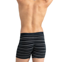 MEN'S SAXX VIBE XTRA SOFT COMFORT BOXER BRIEF 6" | BLACK COAST STRIPE