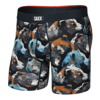 MEN'S SAXX VIBE XTRA SOFT COMFORT BOXER BRIEF 6" | BEARTASTIC | BLACK