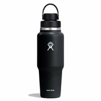 HYDRO FLASK 32 OZ WIDE MOUTH TRAVEL BOTTLE WITH FLEX CHUG CAP | BLACK