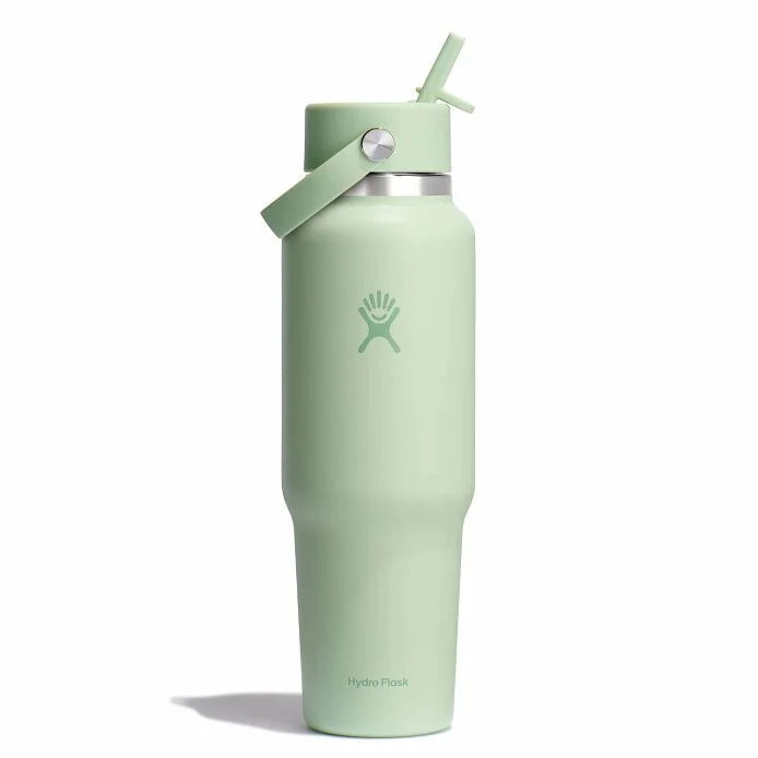 HYDRO FLASK 40 OZ WIDE MOUTH TRAVEL BOTTLE WITH FLEX STRAW CAP