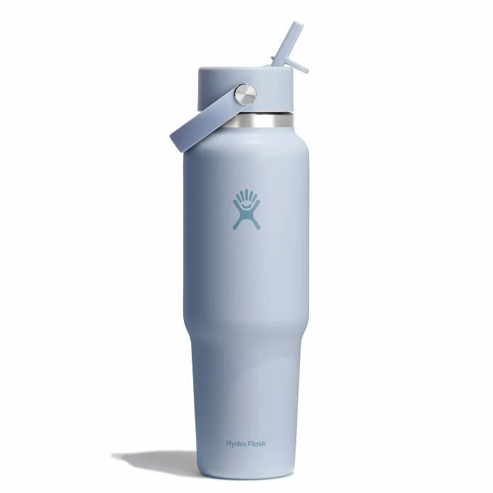 HYDRO FLASK 40 OZ WIDE MOUTH TRAVEL BOTTLE WITH FLEX STRAW CAP | SURF