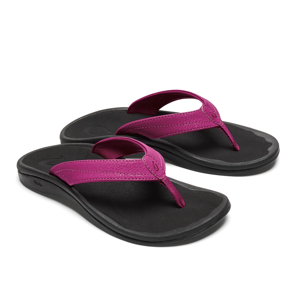 WOMEN'S OLUKAI 'OHANA | ORCHID FLOWER / BLACK