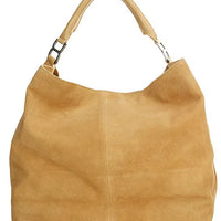 WOMEN'S FREE PEOPLE SUZIE SUEDE SLOUCH TOTE | HARVEST GOLD