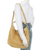 WOMEN'S FREE PEOPLE SUZIE SUEDE SLOUCH TOTE | HARVEST GOLD