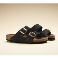 WOMEN'S BIRKENSTOCK ARIZONA BS | BLACK SUEDE SHIMMERING