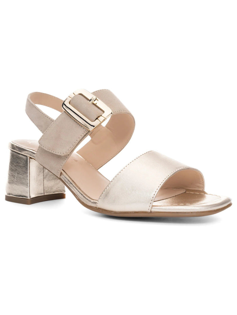 WOMEN'S ARA BORDEAUX HEEL | PLATINUM / SAND