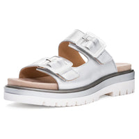 WOMEN'S ARA MARBELLA SLIDE SANDAL | SILVER