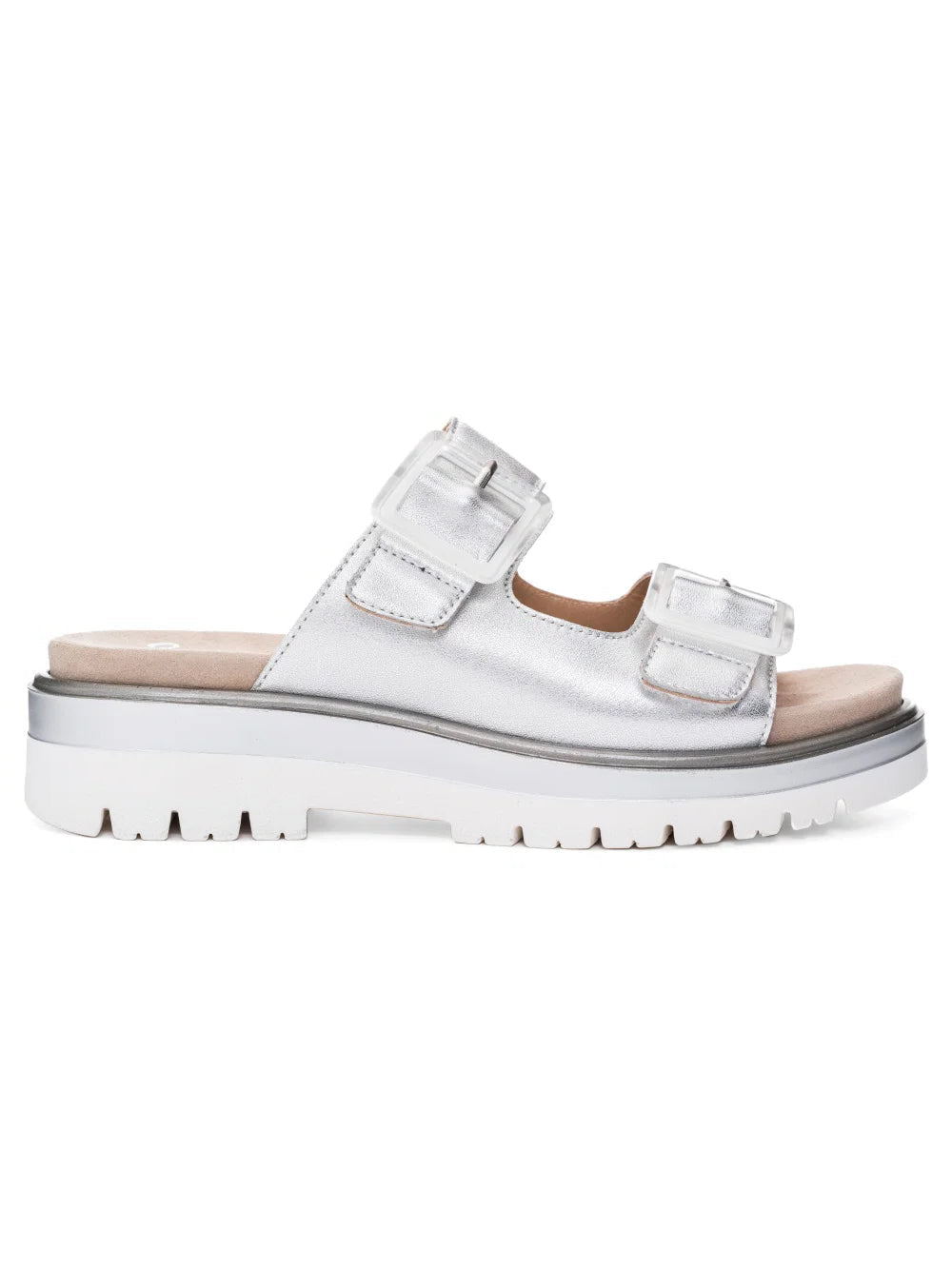 WOMEN'S ARA MARBELLA SLIDE SANDAL | SILVER