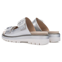 WOMEN'S ARA MARBELLA SLIDE SANDAL | SILVER