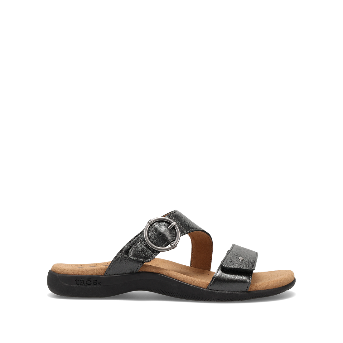 WOMEN'S TAOS WESTSIDE SANDAL | BLACK METALLIC