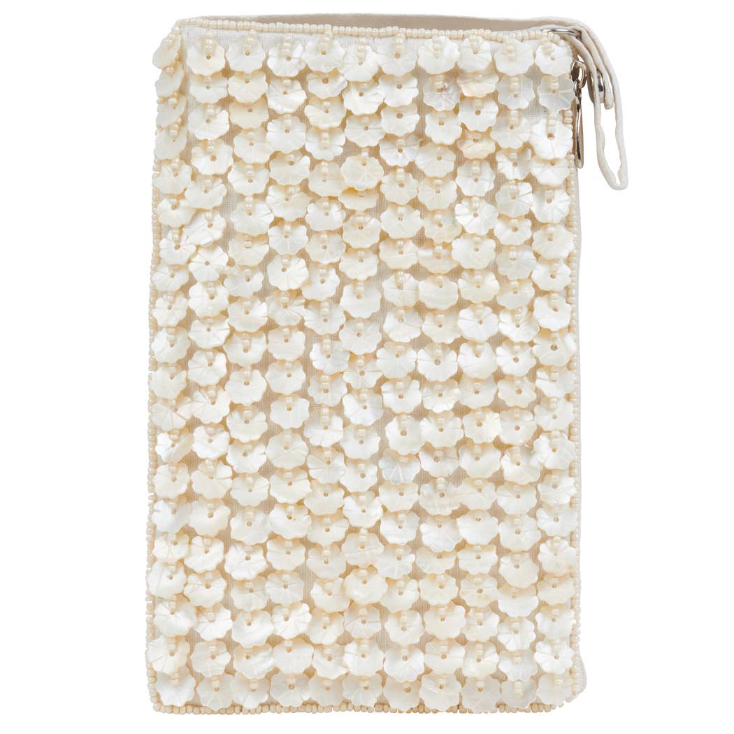 Club Bag Capiz Flowers / Crossbody Bag