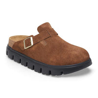 WOMEN'S PAPILLIO BOSTON CHUNKY SUEDE LEATHER | DARK TEA | BLACK