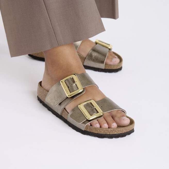 WOMEN'S BIRKENSTOCK SYDNEY CUSHION BUCKLE | GRACEFUL TAUPE