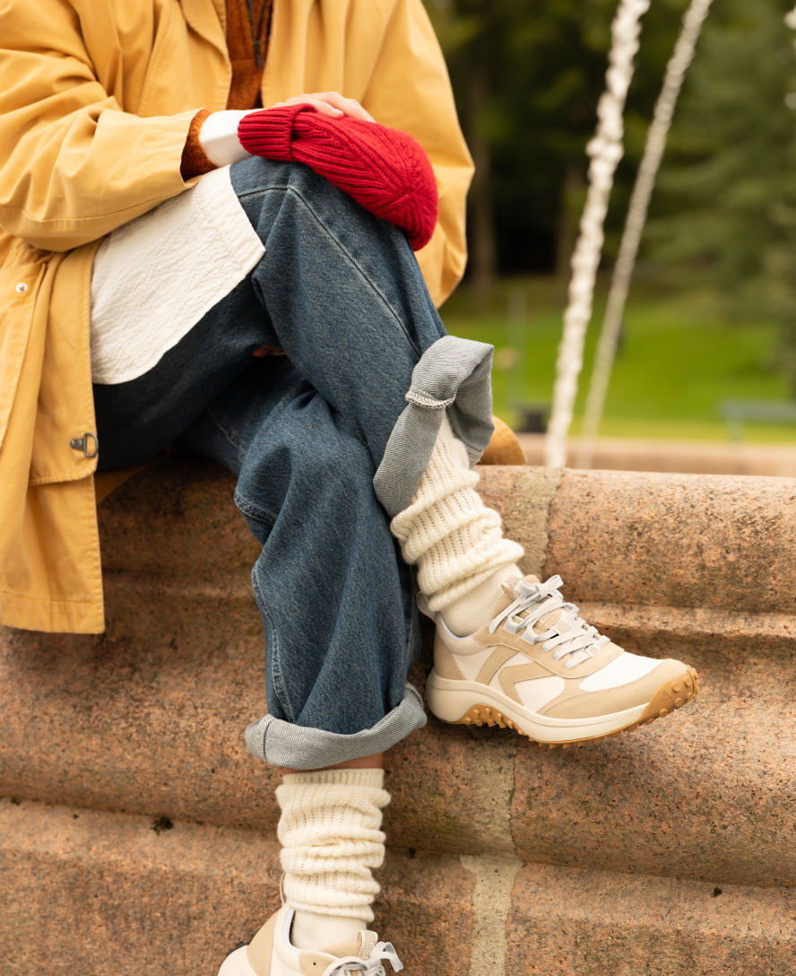 WOMEN'S KEEN KS86 SNEAKER | BIRCH / STAR WHITE