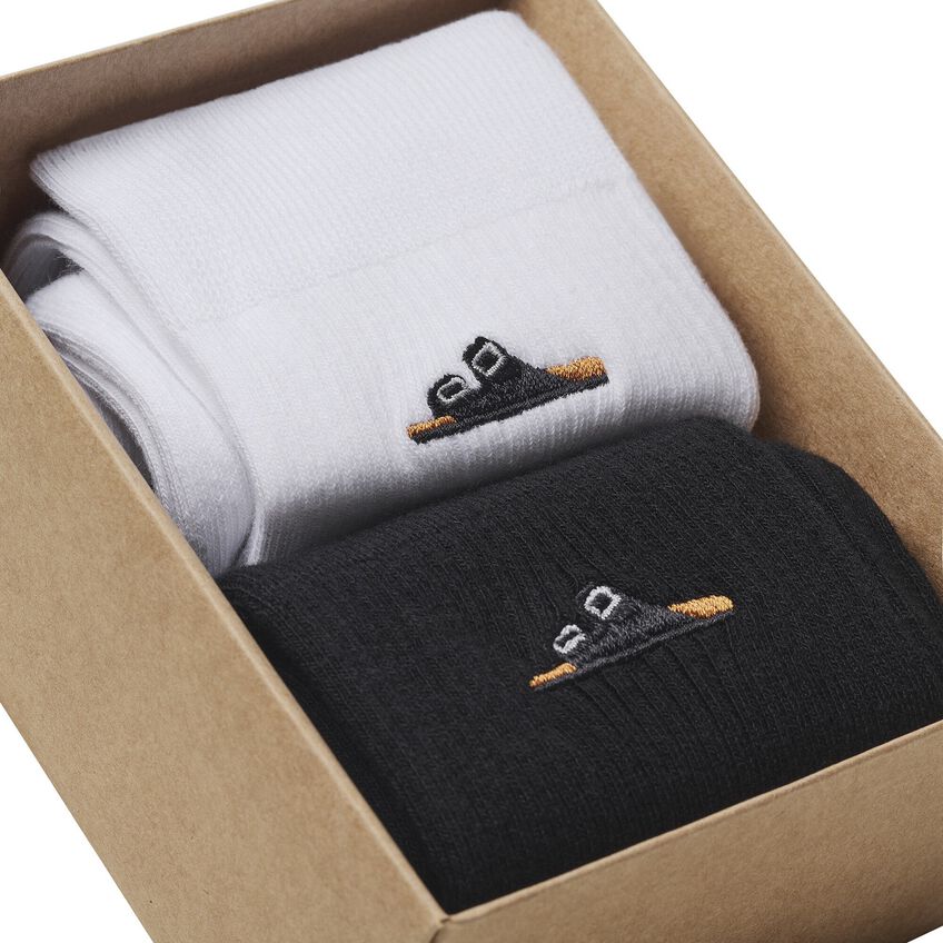 BIRKENSTOCK MEN'S COTTON RIBBED SOCKS MULTI PACK | BLACK | WHITE