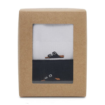 BIRKENSTOCK MEN'S COTTON RIBBED SOCKS MULTI PACK | BLACK | WHITE