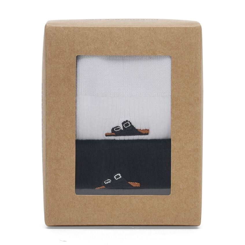 BIRKENSTOCK MEN'S COTTON RIBBED SOCKS MULTI PACK | BLACK | WHITE