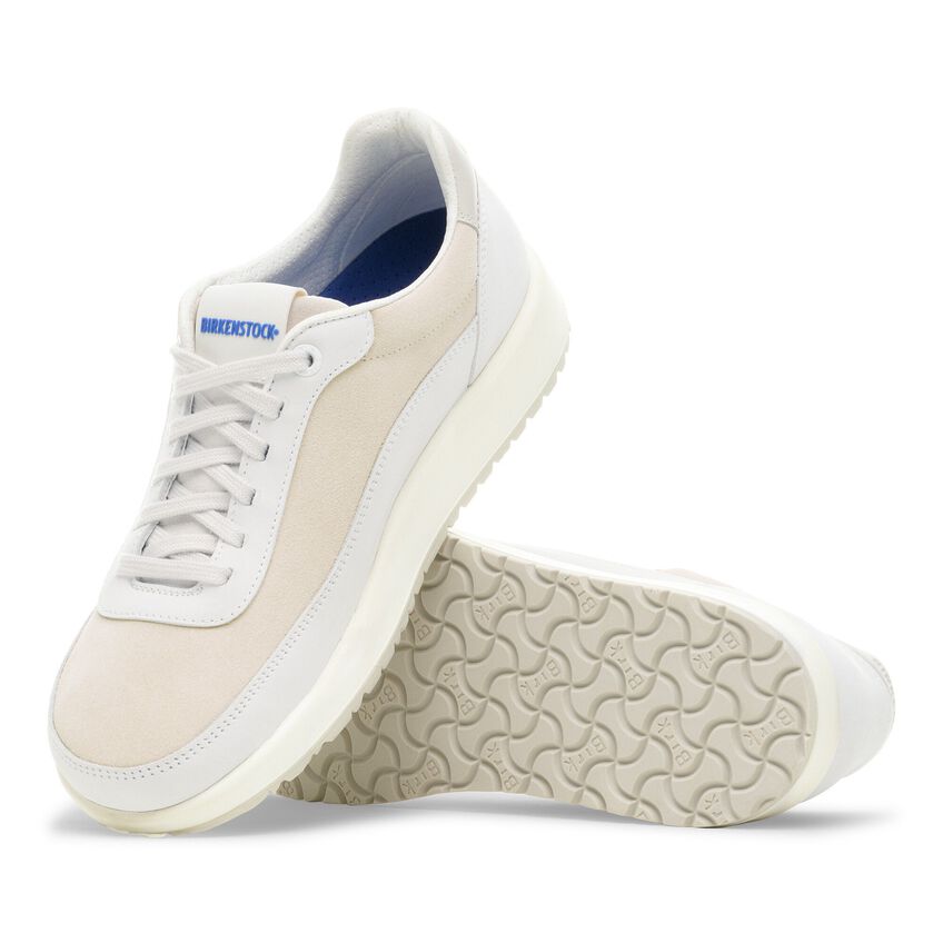BIRKENSTOCK UNISEX HONNEF CITY SUEDE LEATHER | ANTIQUE WHITE