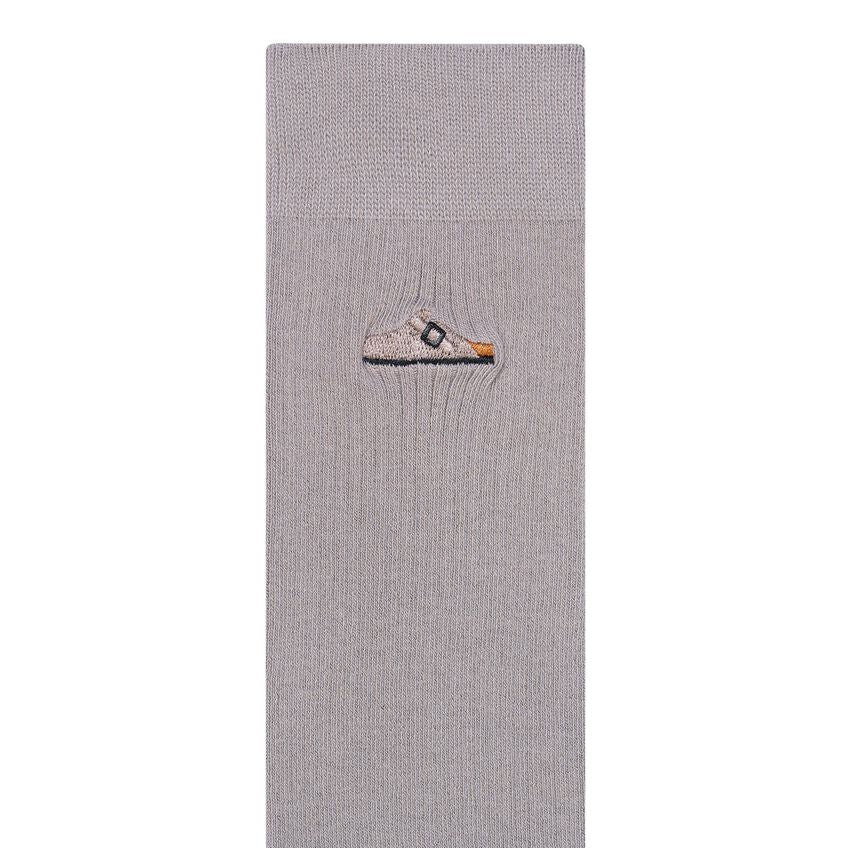 BIRKENSTOCK MEN'S COTTON RIBBED SOCKS | STONE COIN