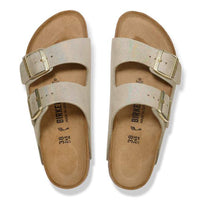 WOMEN'S BIRKENSTOCK ARIZONA BS | TAUPE SUEDE SHIMMERING