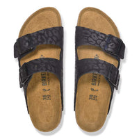 WOMEN'S BIRKENSTOCK ARIZONA SYNTHETIC BS | LEO BLACK