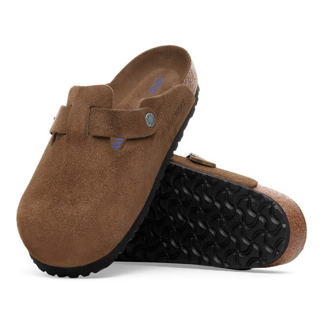 UNISEX BIRKENSTOCK BOSTON SOFT FOOTBED | DARK TEA TONAL