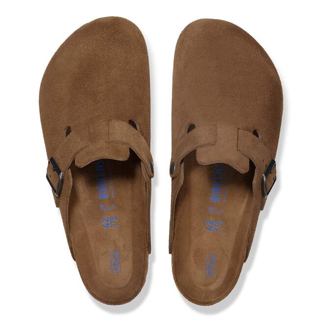 UNISEX BIRKENSTOCK BOSTON SOFT FOOTBED | DARK TEA TONAL