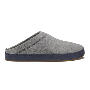 MEN'S OLUKAI HAMANI HULU SLIPPER | GRAPHITE / TRENCH BLUE