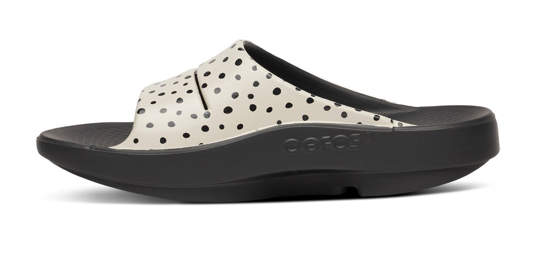 WOMEN'S OOFOS OOAHH LIMITED SLIDE SANDAL | PEBBLE