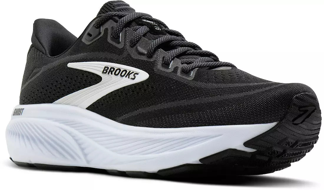 MEN'S BROOKS GHOST 18 | BLACK / GREY / WHITE
