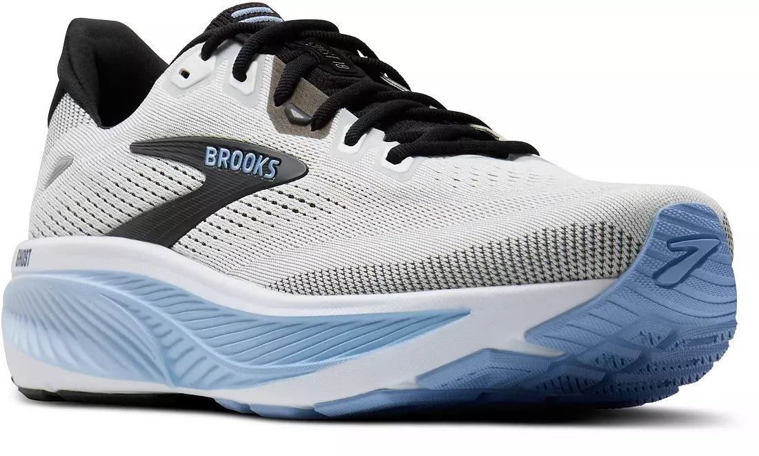 MEN'S BROOKS GHOST 18 | WHITE / BLACK / OPEN AIR