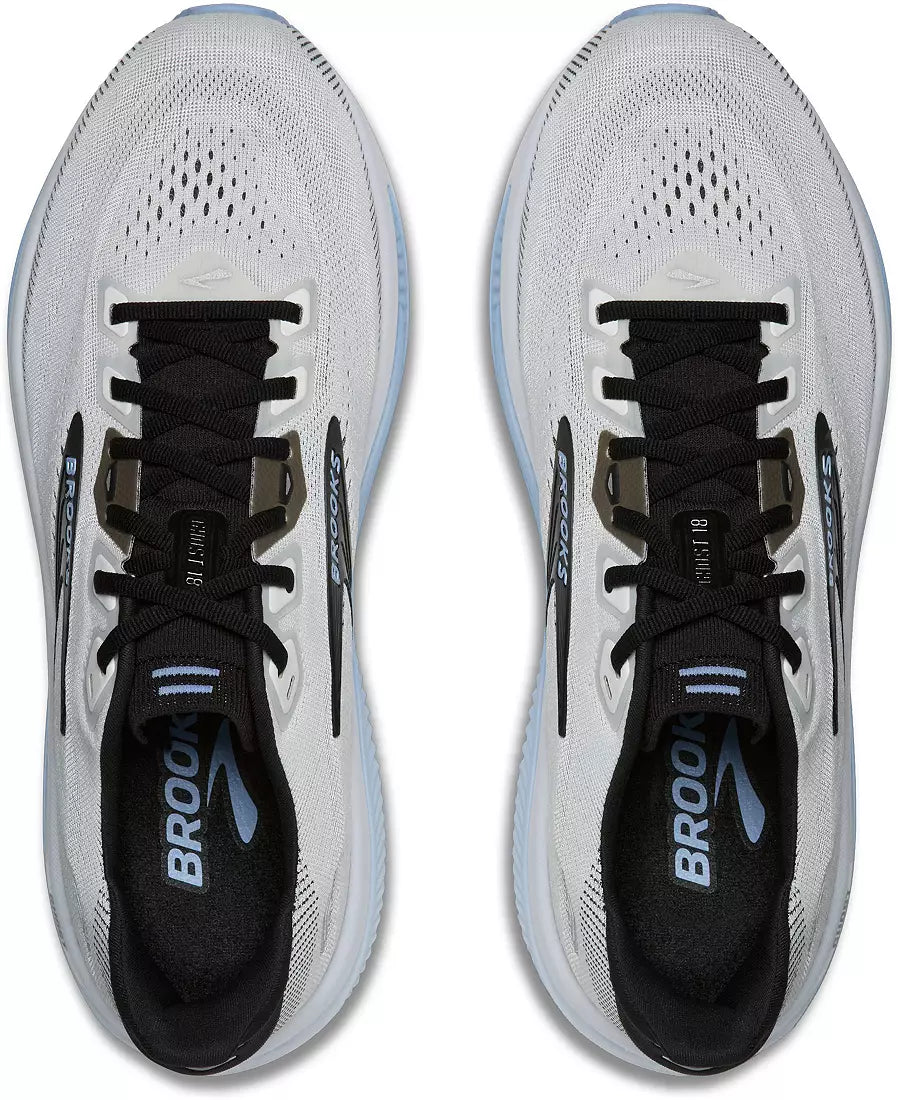 MEN'S BROOKS GHOST 18 | WHITE / BLACK / OPEN AIR