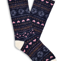 WOMEN'S UGG LESLIE GRAPHIC CREW SOCK | MARINER / FAIRISLE