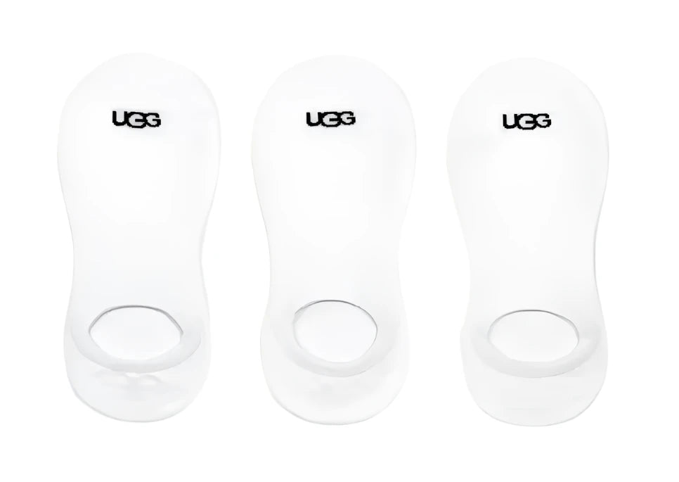 WOMEN'S UGG STELA NO SHOW SOCKS 3 PACK  | WHITE