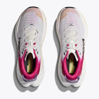 WOMEN'S HOKA BONDI X | BLANC DE BLANC / PINK YARROW