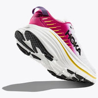 WOMEN'S HOKA BONDI X | BLANC DE BLANC / PINK YARROW