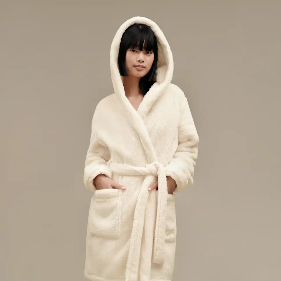 WOMEN'S UGG AARTI HOODED ROBE | CREAM