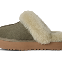 WOMEN'S UGG DISQUETTE SLIPPER | MOSS GREEN / MUTED BRASS