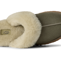 WOMEN'S UGG DISQUETTE SLIPPER | MOSS GREEN / MUTED BRASS